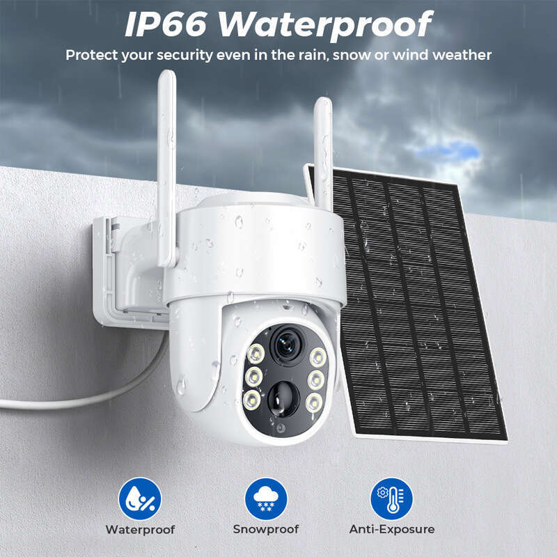 icsee Solar Outdoor WiFi Home HD Wireless Camera Network Remote 4G Monitor