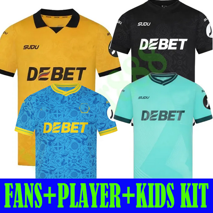 new fans player 2025 2026 WoLvErHaMpToNes soccer jerseys 25 26 wolves R. GOMES S.BUENO GONZALEZ GUEDES home away gk men women kids kit football shirts size 16-XXL