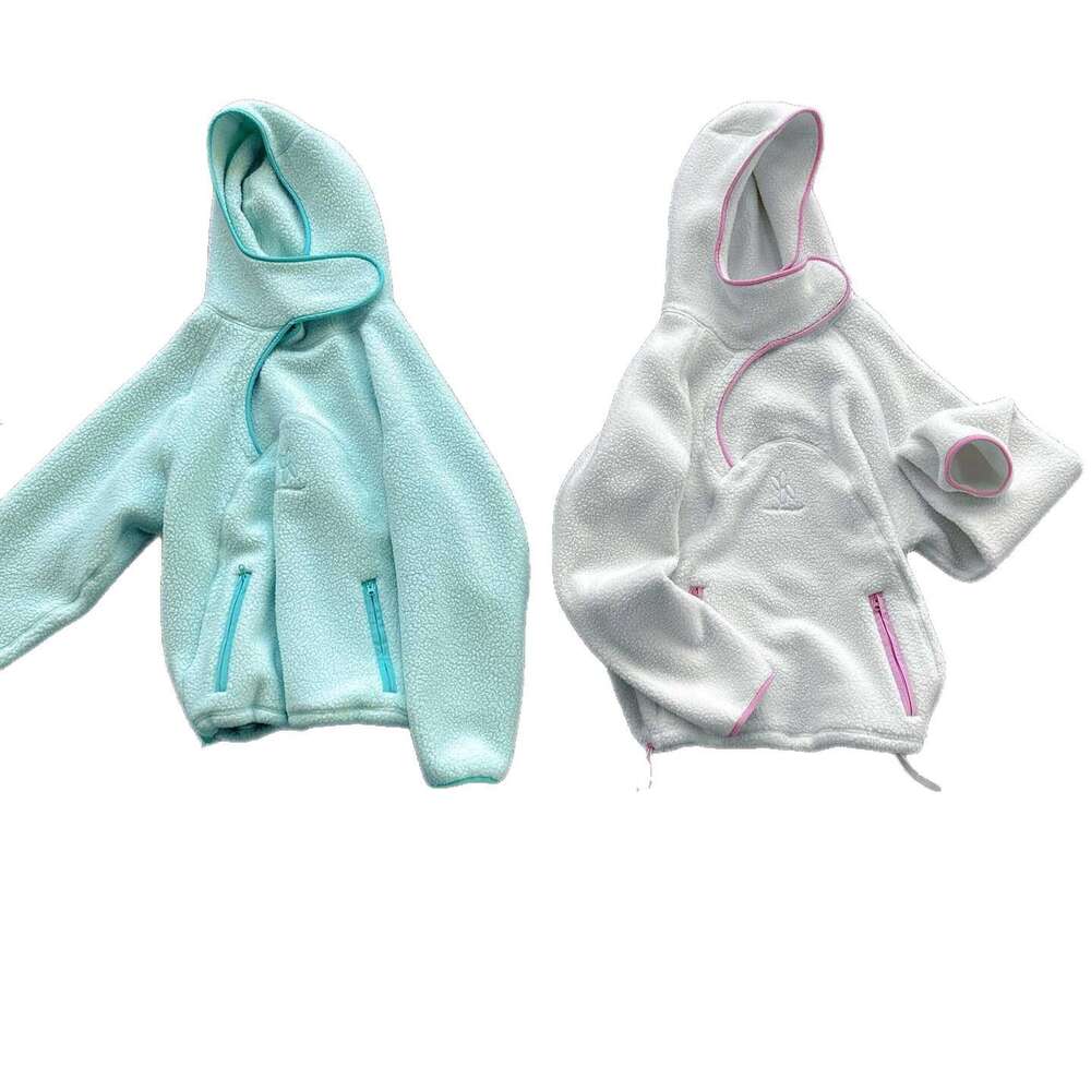 Ins Fleece Couple Style Unique Patchwork Fashion Pullover Hoodie
