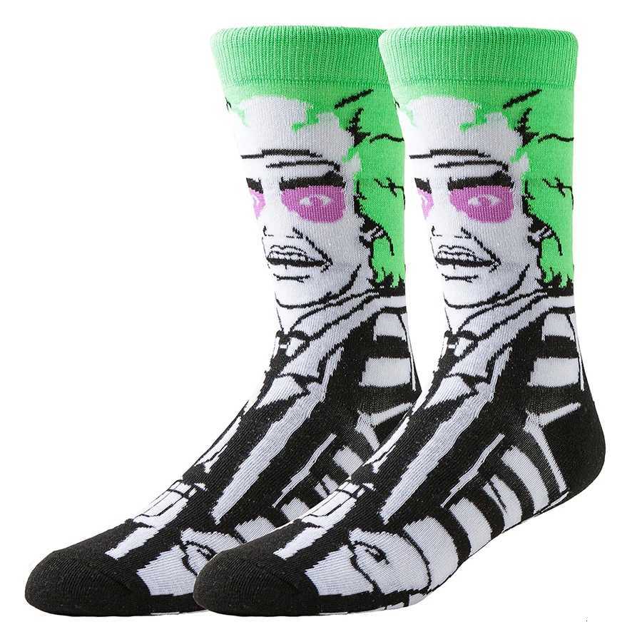 102030Pairs random color Men Women Cartoon Anime Socks Christmas Halloween Novelty Funny Socks W251022