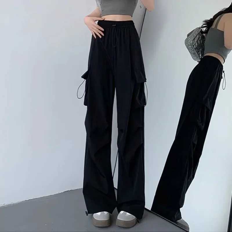 Cargo Pant Women Wide Leg Pants Summer Autumn Fashion Female High Waist Streetwear Loose Casual Pants Straight TrousersT251022