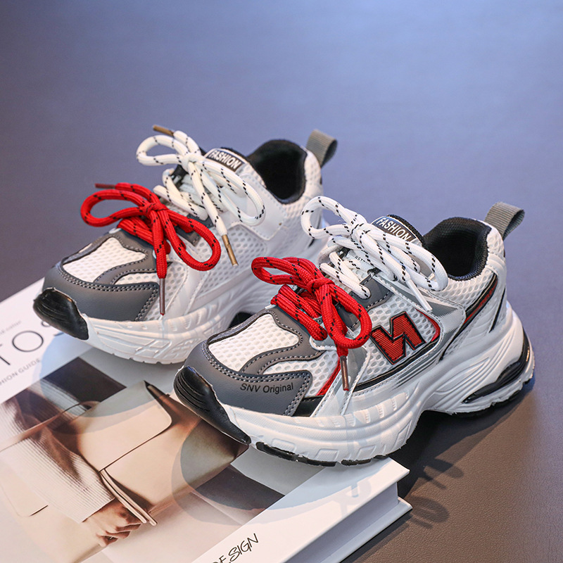 Designer Shoes 2025 Winter New Children's Versatile Mesh Breathable Sports Shoes for Big Kids Fashion Casual Sports Shoes Free shipping