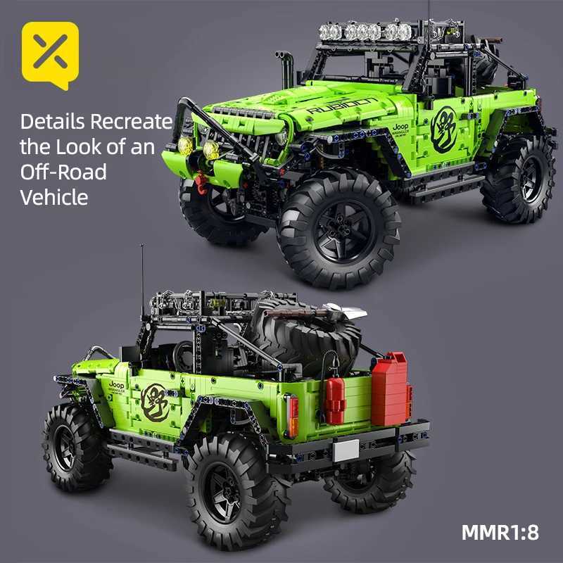 Toylynx Building Blocks 18 Scale HeavyDuty Off road Vehicle with Super Racers Toys For Children Christmas and Easter Gifts J251022