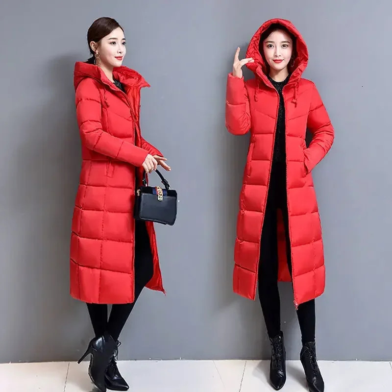 Very Warm Cold Trench Coat for Women Ultra Light Womens Jackets Winter Long Down Jacket Lightweight Padded Trend Parkas 251017