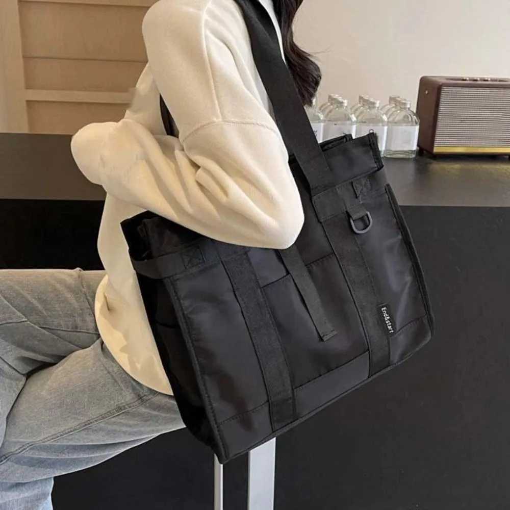 Multipocket Large Capacity Oxford Briefcase Multifunctional Waterproof Men Handbag Portable Solid Color Shoulder Bag Travel W251022