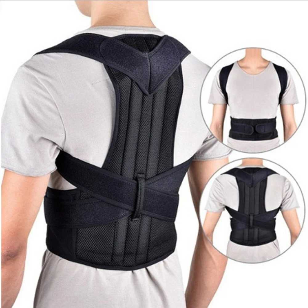 Back Brace Adjustable Scoliosis Hunchback Posture Corrector Adults Chest and Neck Forward Tilt Spine Support Straight Corrector D251022