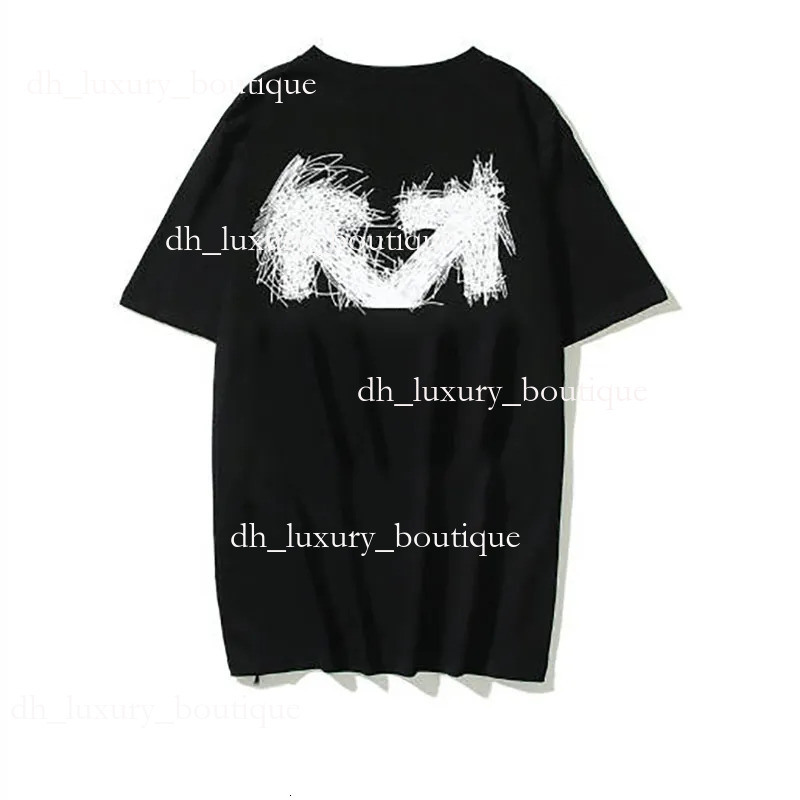 Off Whiteshoe Mens Shirt Designer Shirts Hip Hop Letter Graphic Print High Street Style Oversized T-Shirt Mens Fashion Gothic Pullover Off Tshirts 164