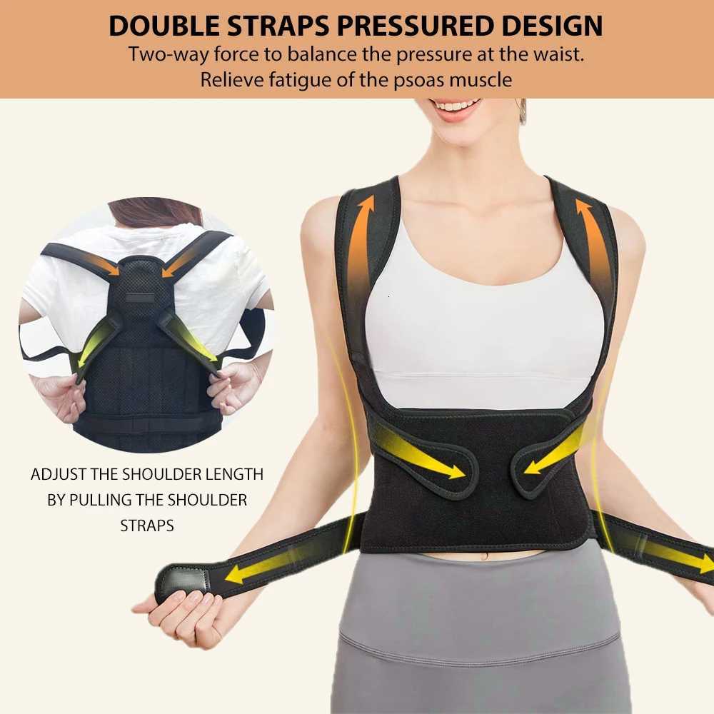 Back Brace and Posture Corrector for Women and Men Adjustable and Lightweight Straightener for Scoliosis Hunchback Correction1 D251022