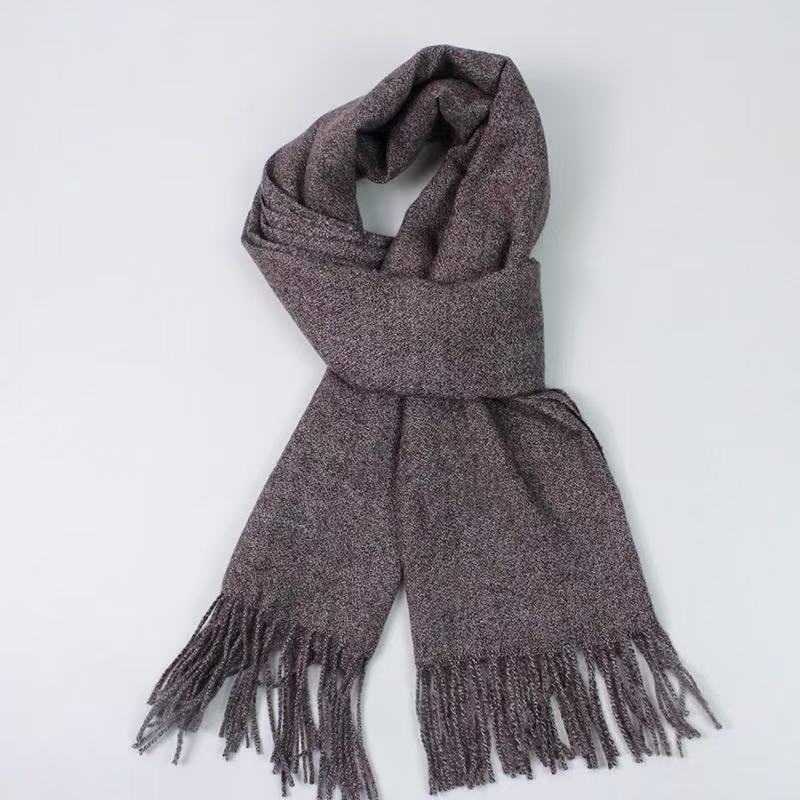 T2113 Winter warm cashmere scarf ladies fashion solid color tassel shawl all-match