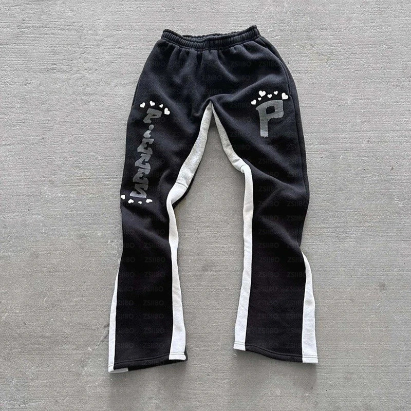 Vintage American Street Hip Hop Rock Punk Y2K Sports Style Straight Pants Letter Printing Casual Autumn And Winter Unisex 251017