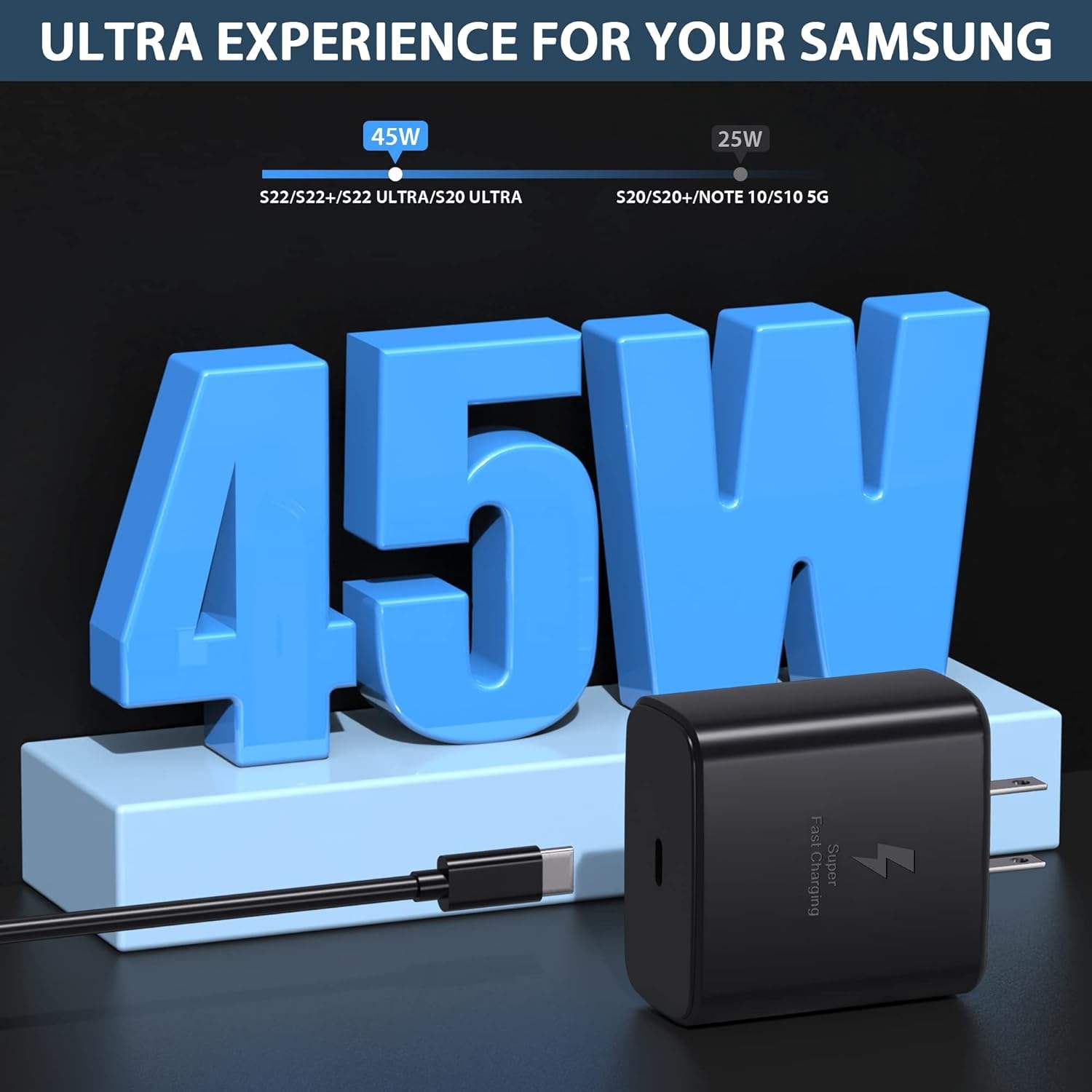 Real 45W US Plug Gan Charger PD Fast Charger for Mobile Phones & Laptops Type C Travel Adapter Home Adaptor - view 6