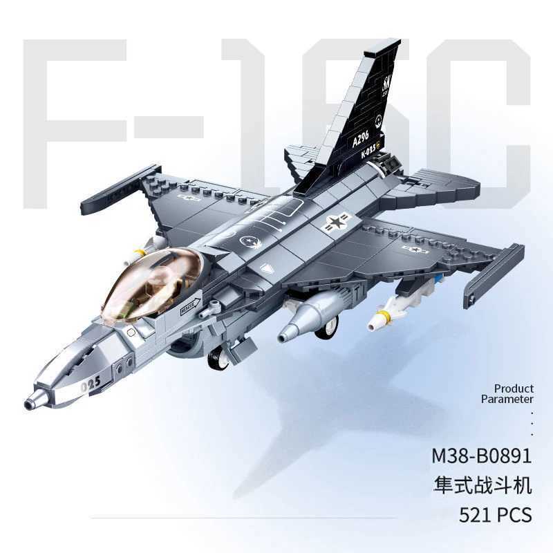 521pcs Military Series Fighter Plane Assembly Building Blocks Model Childrens Educational Toys For Christmas Gifts J251022