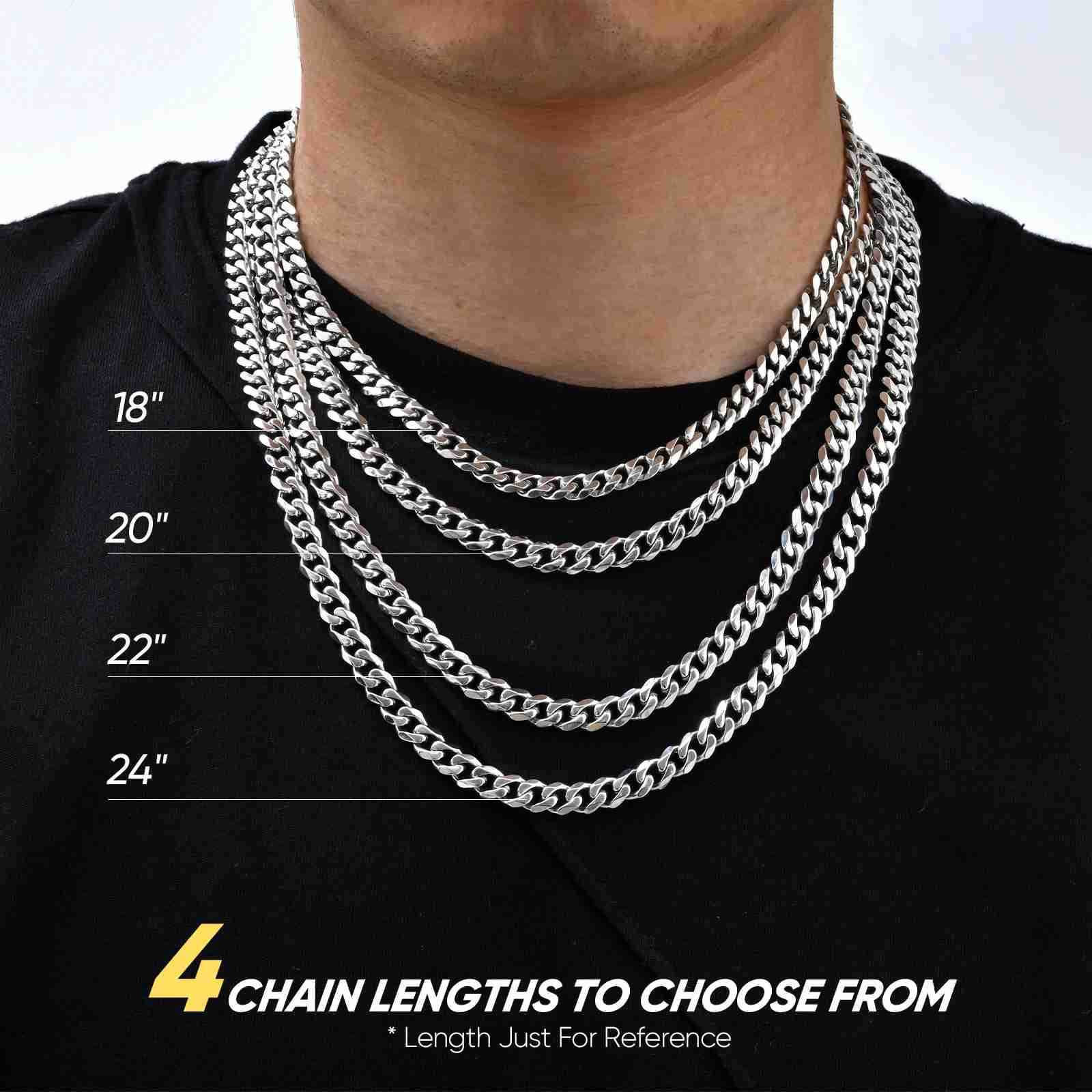 Round Box Chain for Men BoysGold Silver Black Plated Stainless Steel Chain CollarsUnisex Jewelry Gifts18 to 30 Inch U251022