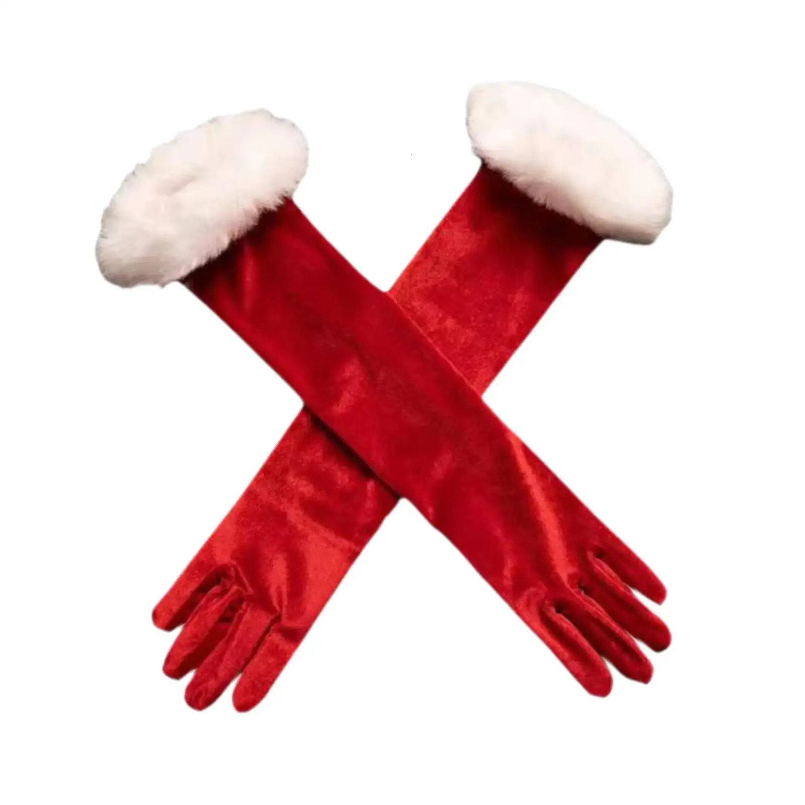 Christmas Red Gloves Winter Full Finger Gloves for Year Xmas Festival 251021