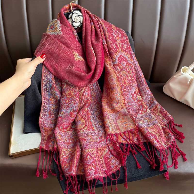 2025 Luxury Thick Cashmere Scarf Women Print New Wraps Travel Poncho Warm Blanket Winter Bufanda Shawl Female Stoles J251118