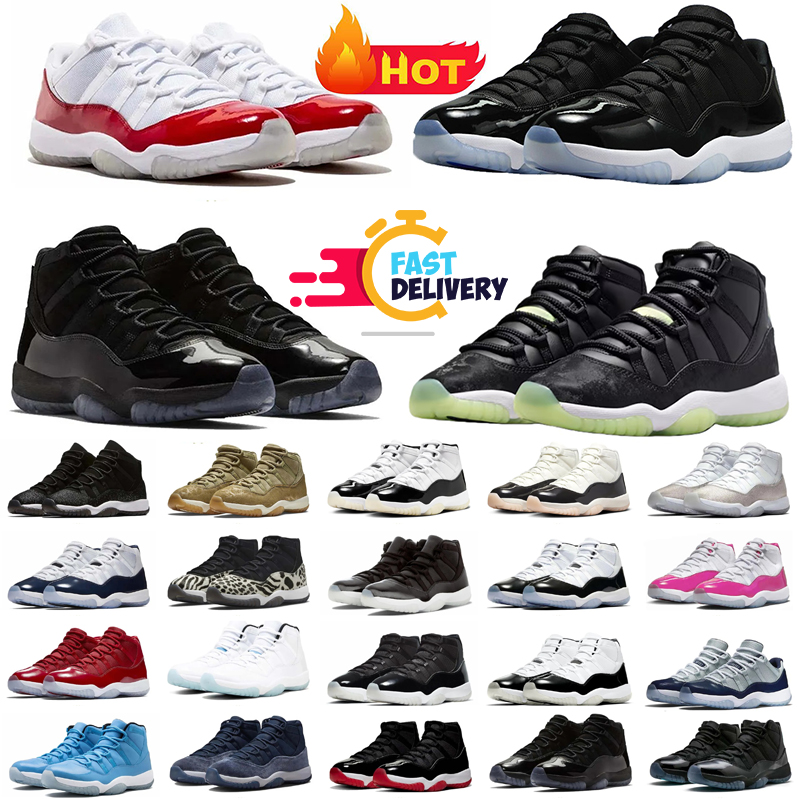 designers 11 high low Basketball Shoes For Men Women Cherry Black Cat Cap And Gown Gamma Blue Red Unc Medium Olive Sail Mens Trainers Outdoors 36-47