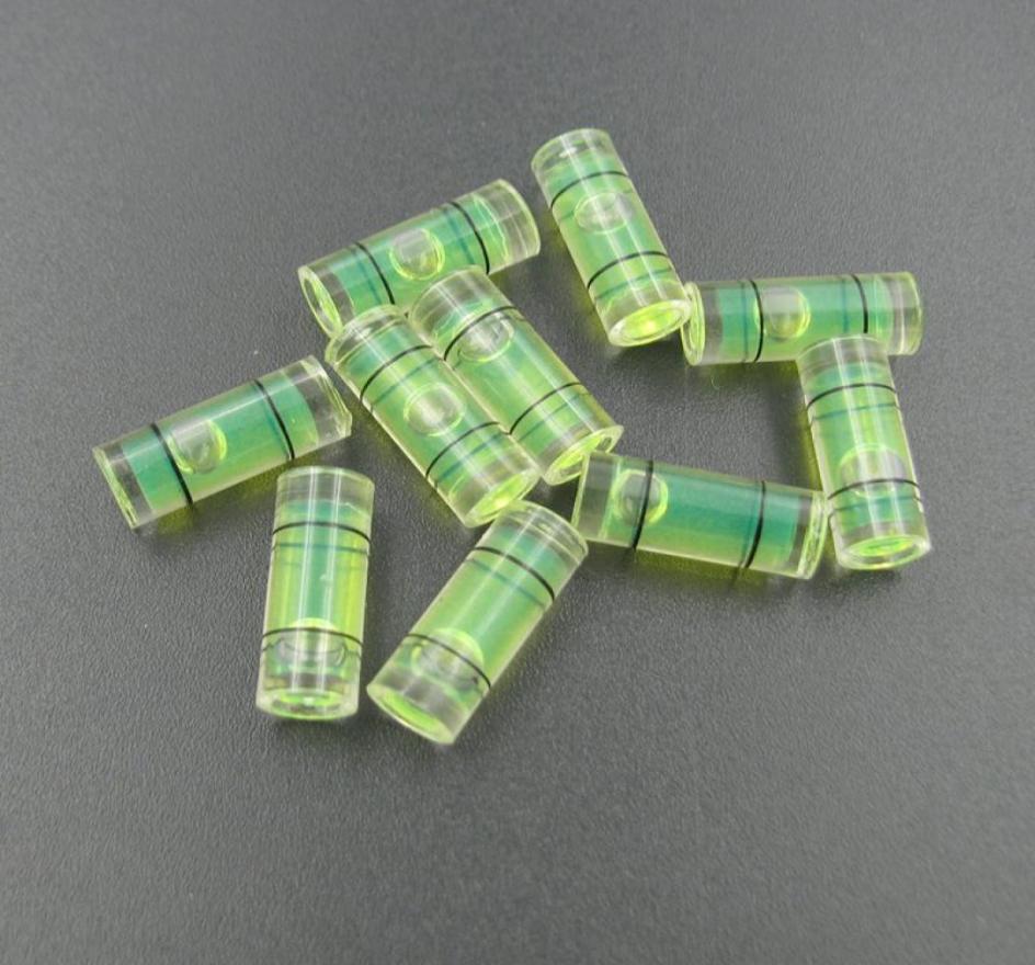 1000pcslot HACCURY 6x15mm Plastic Tube Level Bubble Spirit Level Parts3398131