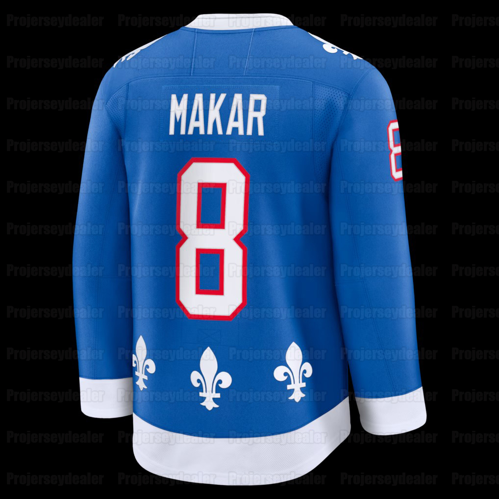 Avalanche 2025-26 Quebec Throwback Nordiques Hockey Jerseys Nathan MacKinnon Cale Makar Gabriel Landeskog Martin Necas Josh Manson Mackenzie Blackwood