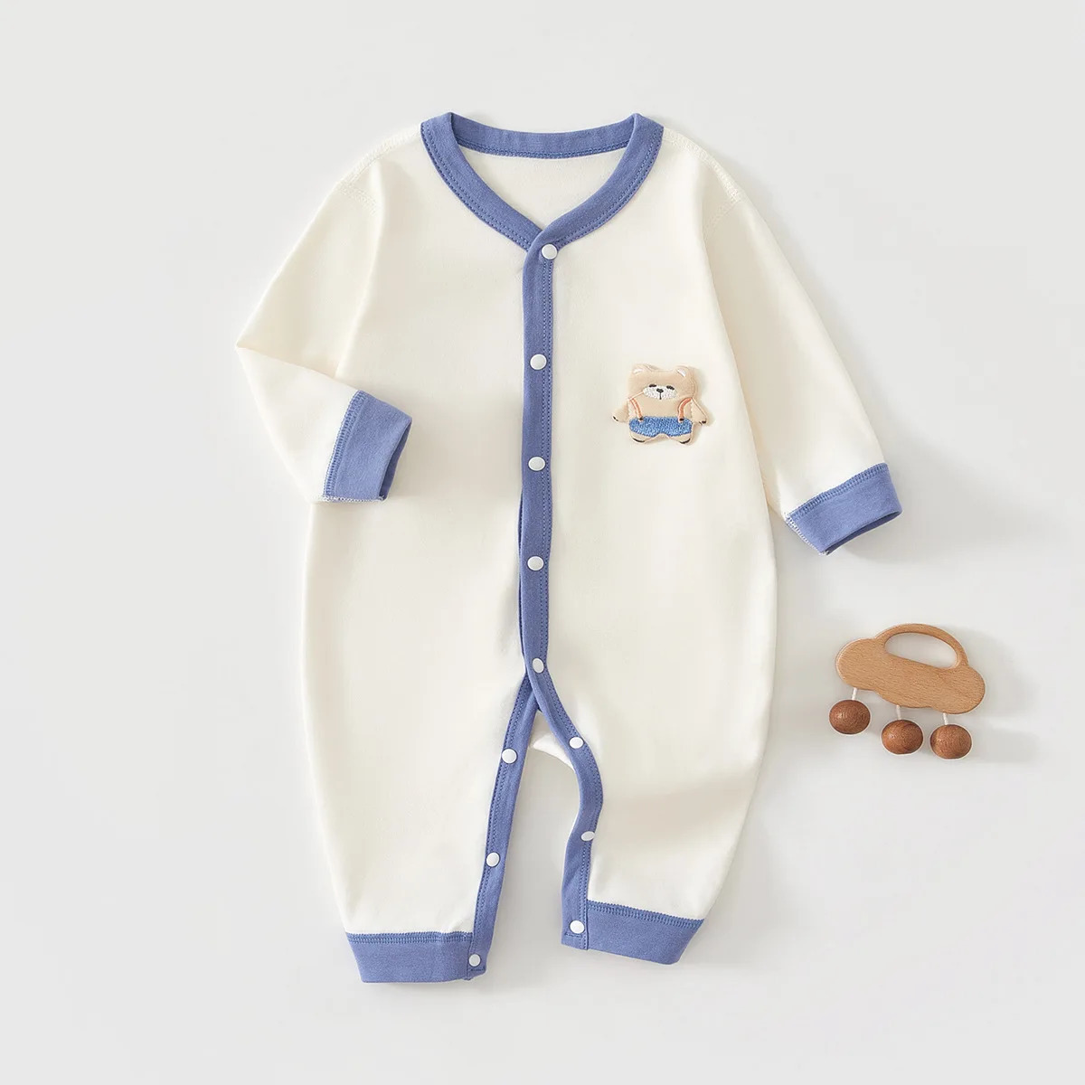 018 Month Pure Cotton Baby Clothes Spring Autumn Winter Romper Jumpsuit born Boys Girls Warm Suit Clothing 251022