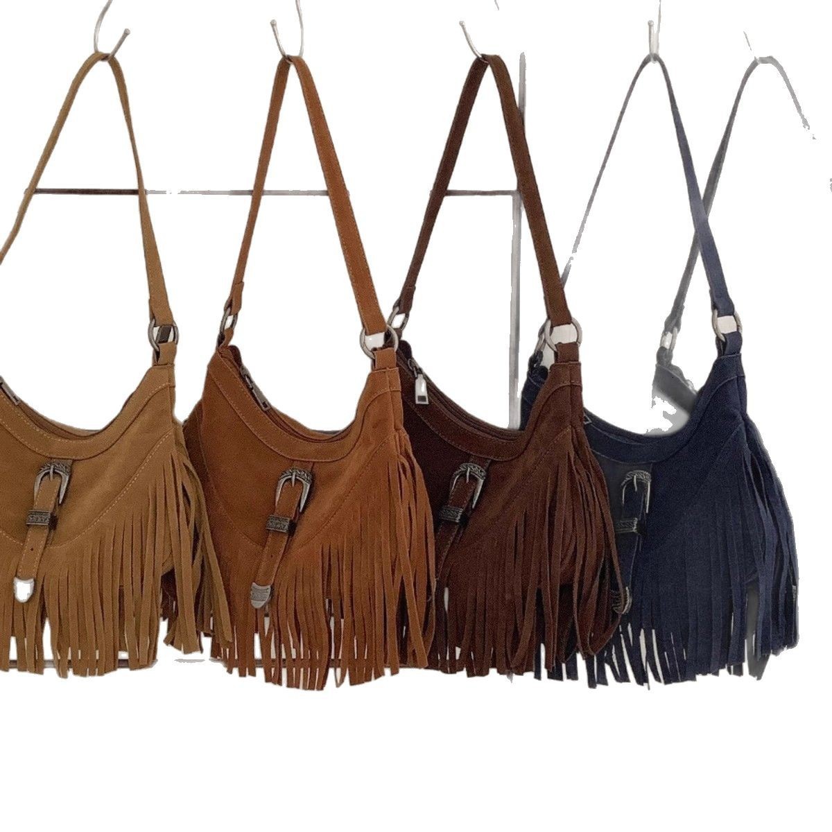 Celela Original Shoulder Bag For Women PU Leather Clutch er Handbags Western Purse Fringe Messenger Bag 241030
