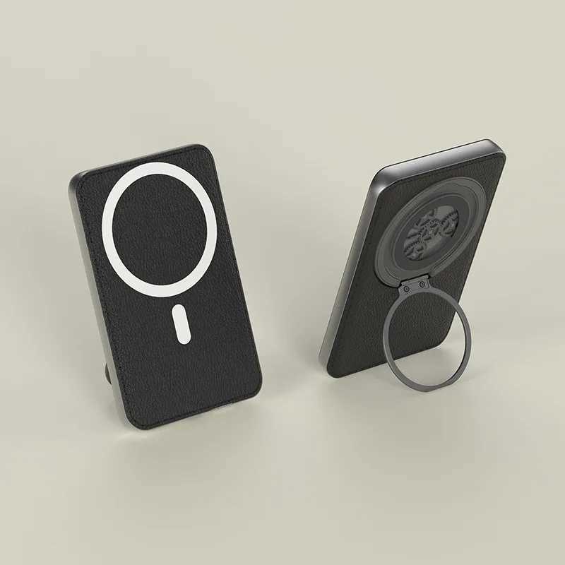 New Mechanical Style With Bracket 10000mah Power Bank For Magnetic Wireless Fast Charging Portable Battery For iPhone J251114