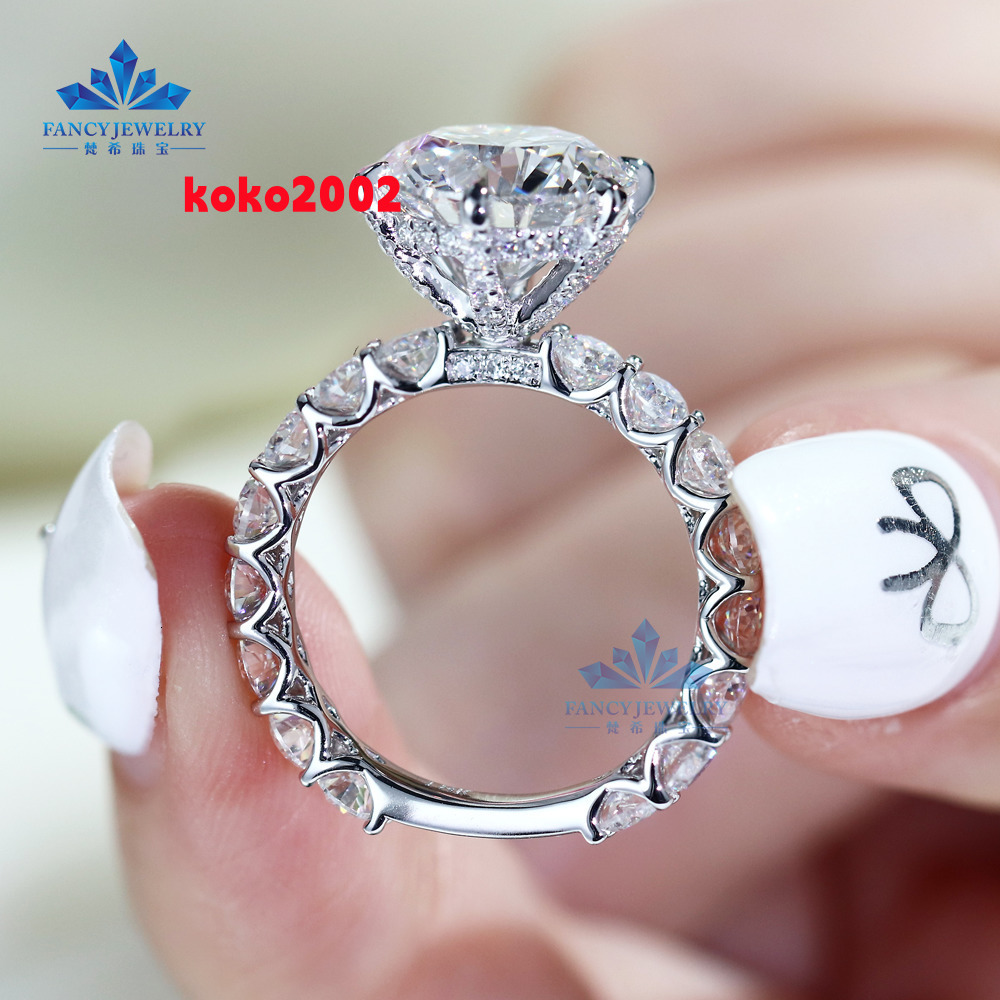 Igi Certified CVD HPHT Lab Grown Diamonds 14K18K Solid GoldWhite Gold Engagement Rings for WomenMen