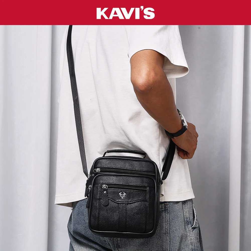 Simple Mini Crossbody Handbags Mens Genuine Leather Shoulder Side Bag for Men Messenger Phone Sling Bag Husband Chest Pack W251022