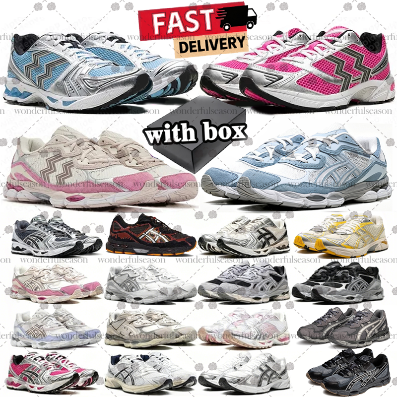 With box Aisics 1130 k14 designer shoe trainers men women running shoes gels Nyc Graphite chaussures pink asicskayano 14 chaussure Sneakers sport tennis shoes