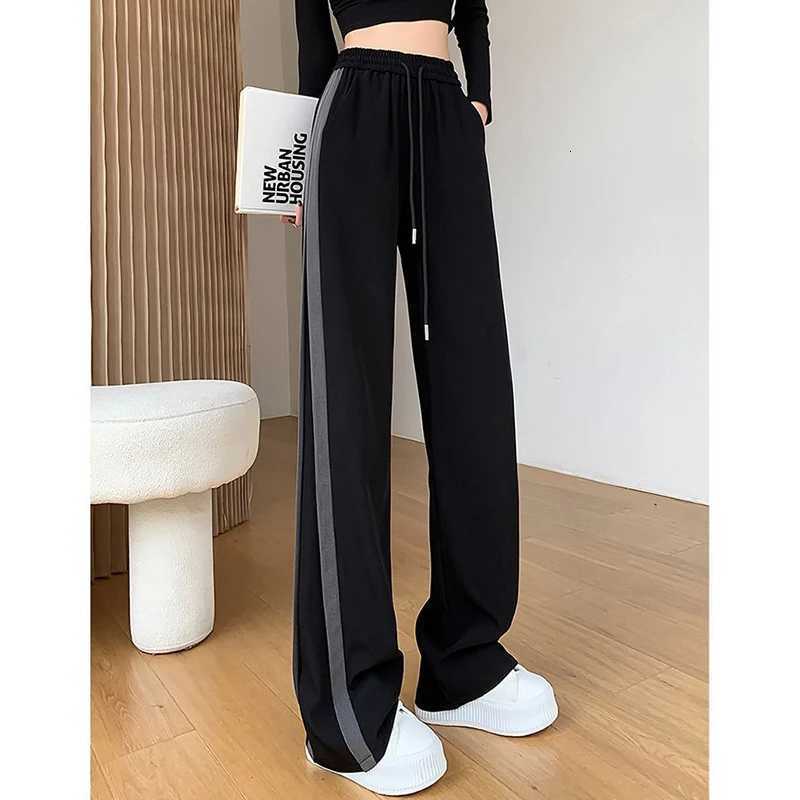 Female High Waisted Baggy Pants Lady Chic Designer Patchwork Trousers Girls Korean Comfortable Straight Leg SlacksT251022
