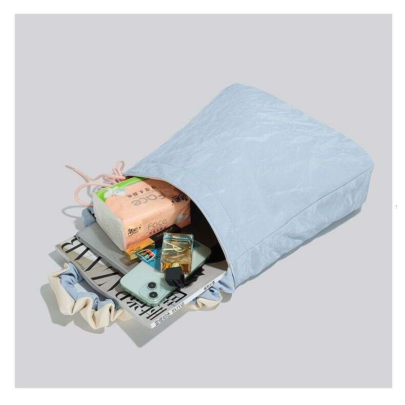 Niche Design Tote High-End Light Large For Women 2025 New Korean Version Simple Shoulder Crossbody Drawstring Bag