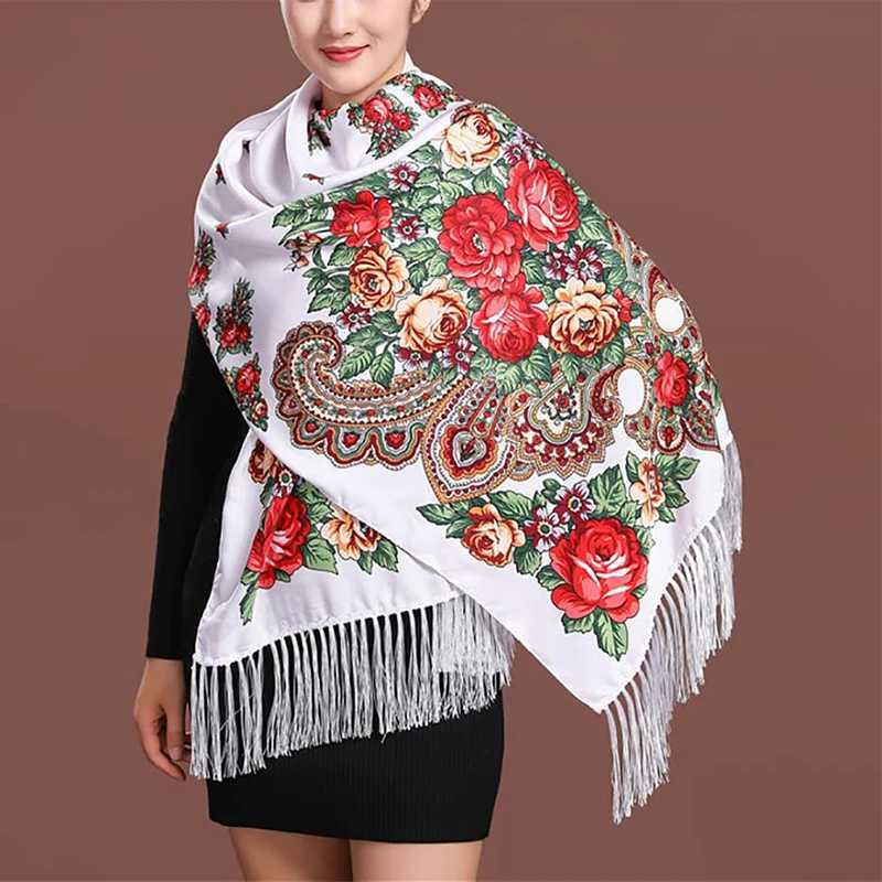2024 Print Shawls Female Designer Women Winter Scarf Flower Bufandas Foulard Warm Hijab Wraps Travel Stoles J251118