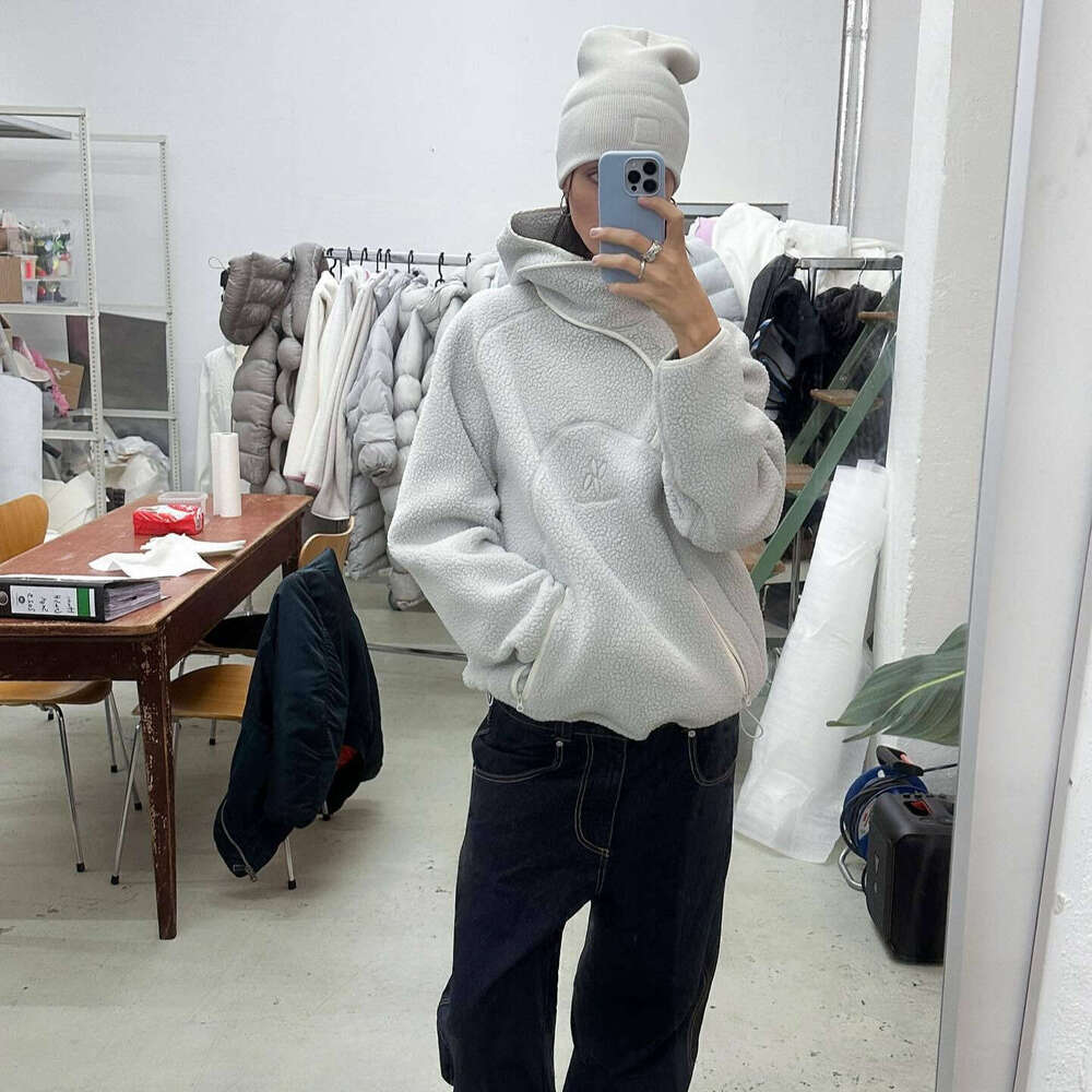 Ins Fleece Couple Style Unique Patchwork Fashion Pullover Hoodie