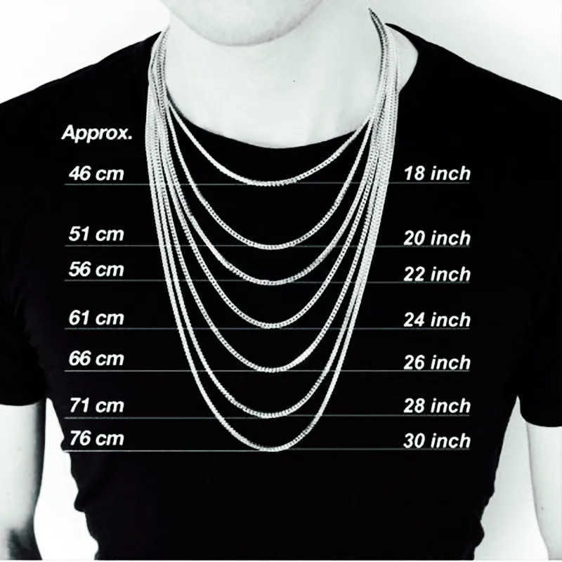 YQ 316L Stainless Steel Cuban Link Chain Flat Necklace For Men Women Jewelry Accessories U251022