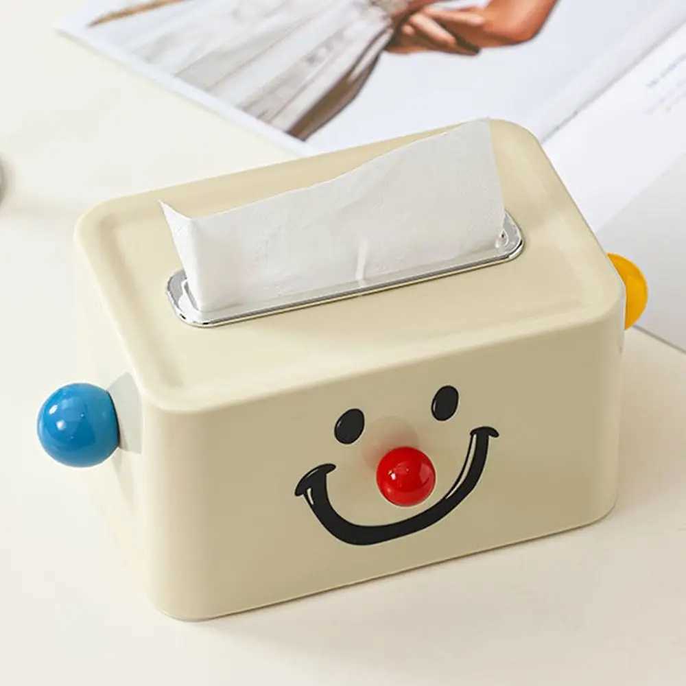 Creative Clown Tissue Box Durable Plastic Clown Face Tissue Case Cover Sturdy Decorative Paper Holder Bathro Y251022
