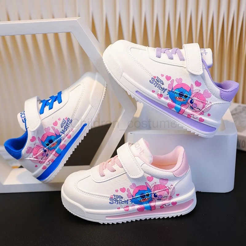 Disney New kids Stitch princess cute Casual shoes nonslip soft bottom sports shoes for girl gift eu size 2031 H2510221