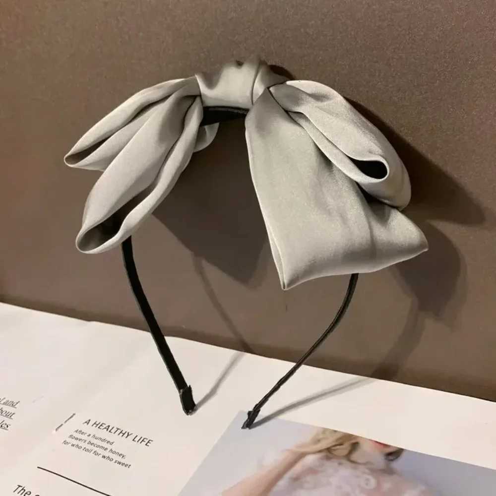 Vintage Black Big Bow Headband Beautiful Womens Wide Hairband Accessory Girls Fashionable Hair Hoop Bezels for Stylish Hairdo V251022
