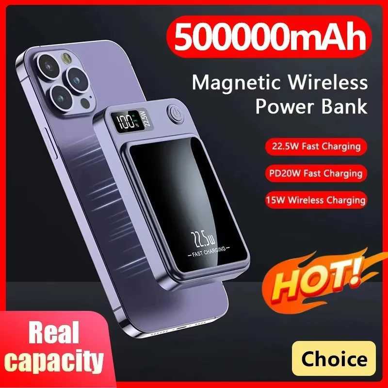 Magnetic Wireless Power Bank 50000mAh 225W Fast Charging External Battery Charger for iPhone 12 PD 20W Powerbank J251114