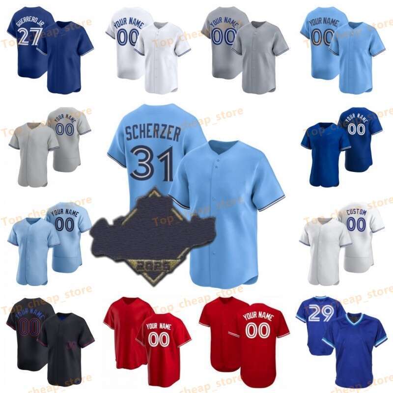 Vladimir Guerrero Jr 2025 World Series Baseball Jersey Bo Bichette George Springer Ahony Saander Chad Green Fred McGriff Davis Schneider Kevin Gausman