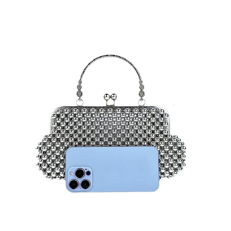 Purses and handbag Clutch purse handmade Pearl decoration Party Wedding Evening bag banquet bag 250319