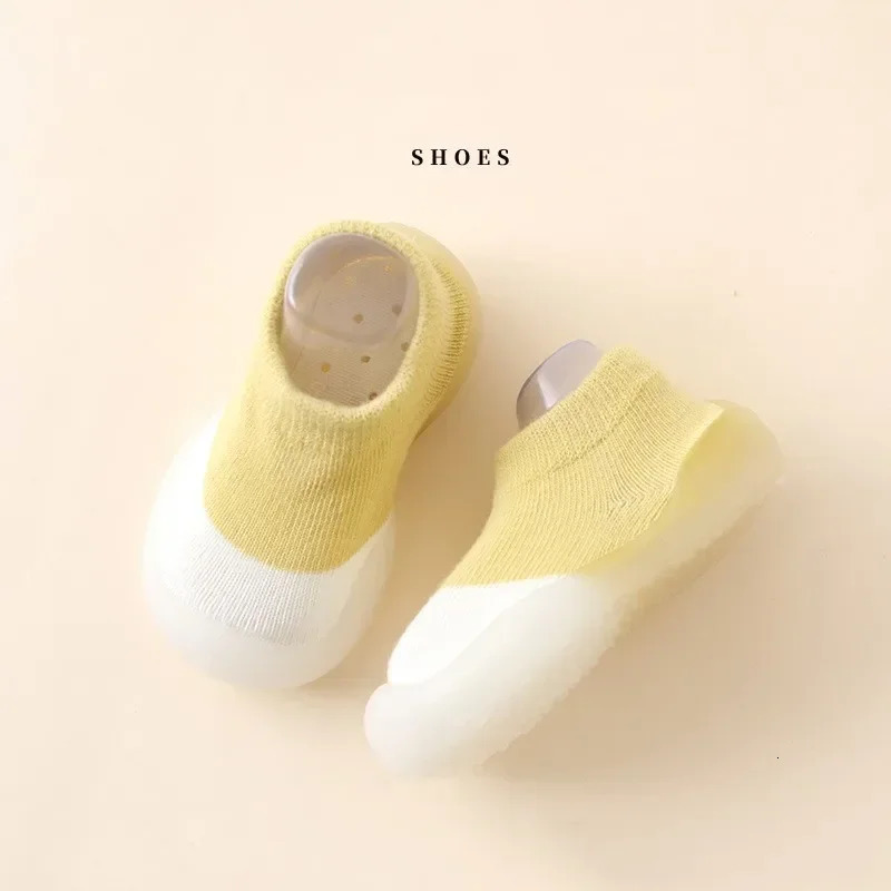 Baby Socks Shoes Infant Color Matching Cute Kids Boys Doll Soft Soled Child Floor Sneaker BeBe Toddler Girls First Walkers 251022