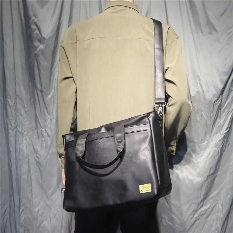New Korean mens handbags casual business men shoulder bag computer A4 briefcase crossbody W251022