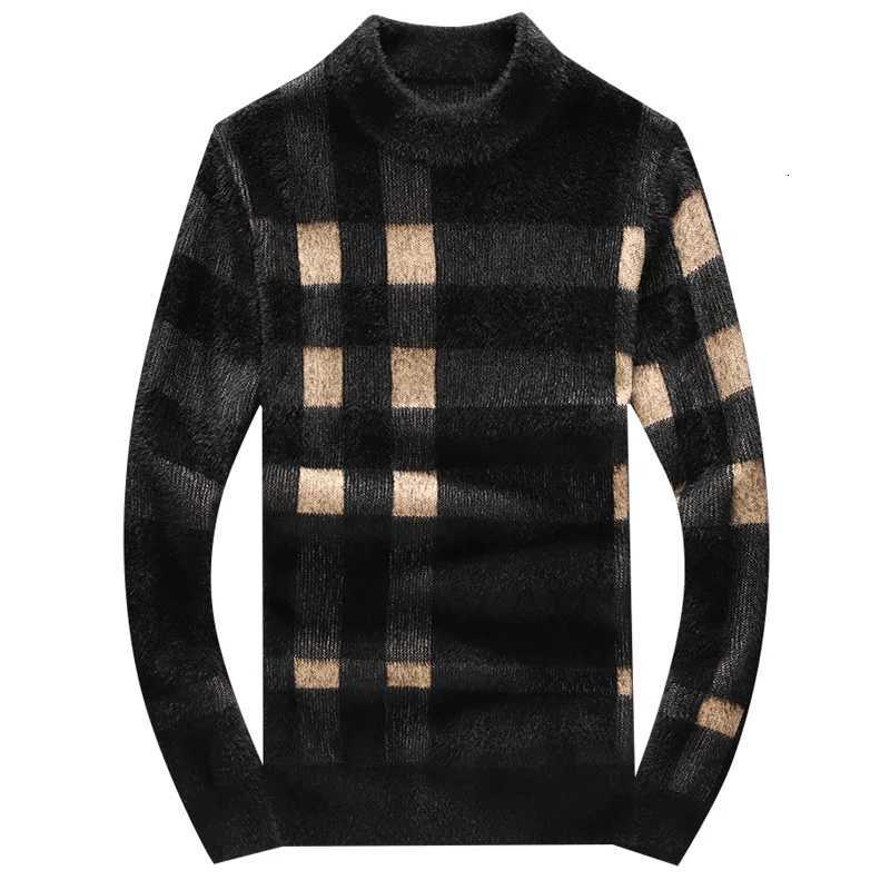 New Luxury Brand Autumn Winter Mens Knitted Pullover ONeck Striped Jacquard Sweater Fashion Versatile Warm Trend Mens WearXJ251022