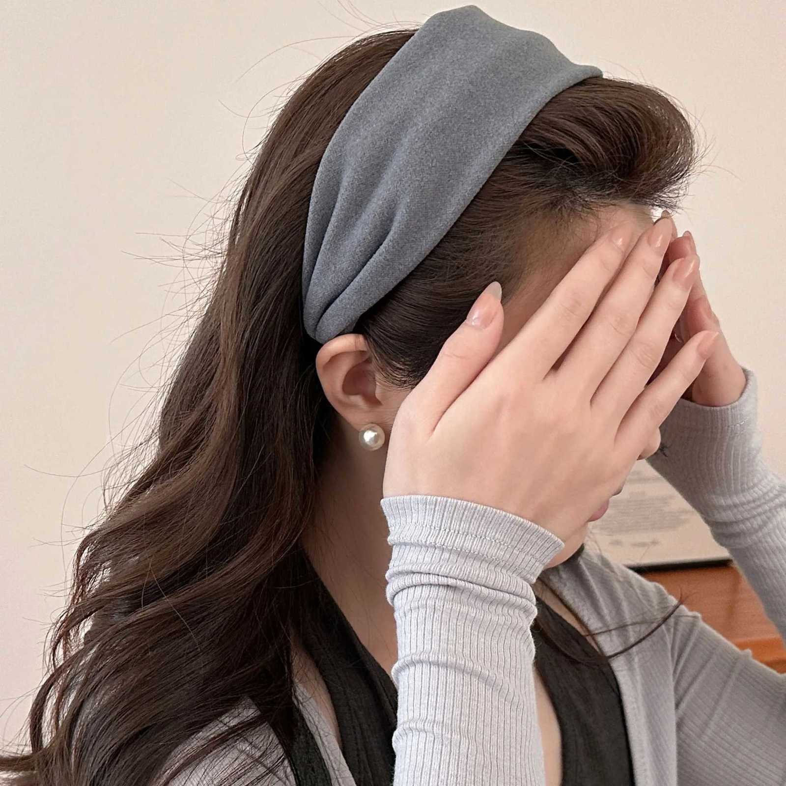 2025 Korea Fashion Elegant Wide Hairbands Headband Women Girls Gift Scrunchie Hair Head Hoop Band Accessories Headdress Headwear V251022