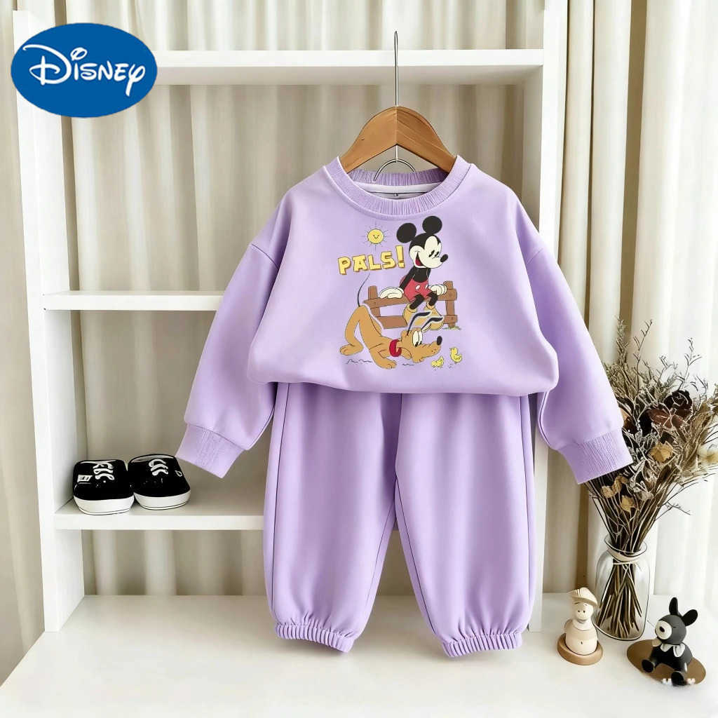 Disney Autumn Children Mickey Mouse Printed Toddler Tracksuits Multiple Cute Playful Designs Baby Clothes Boys GirlsCostume 2Pcs H251022