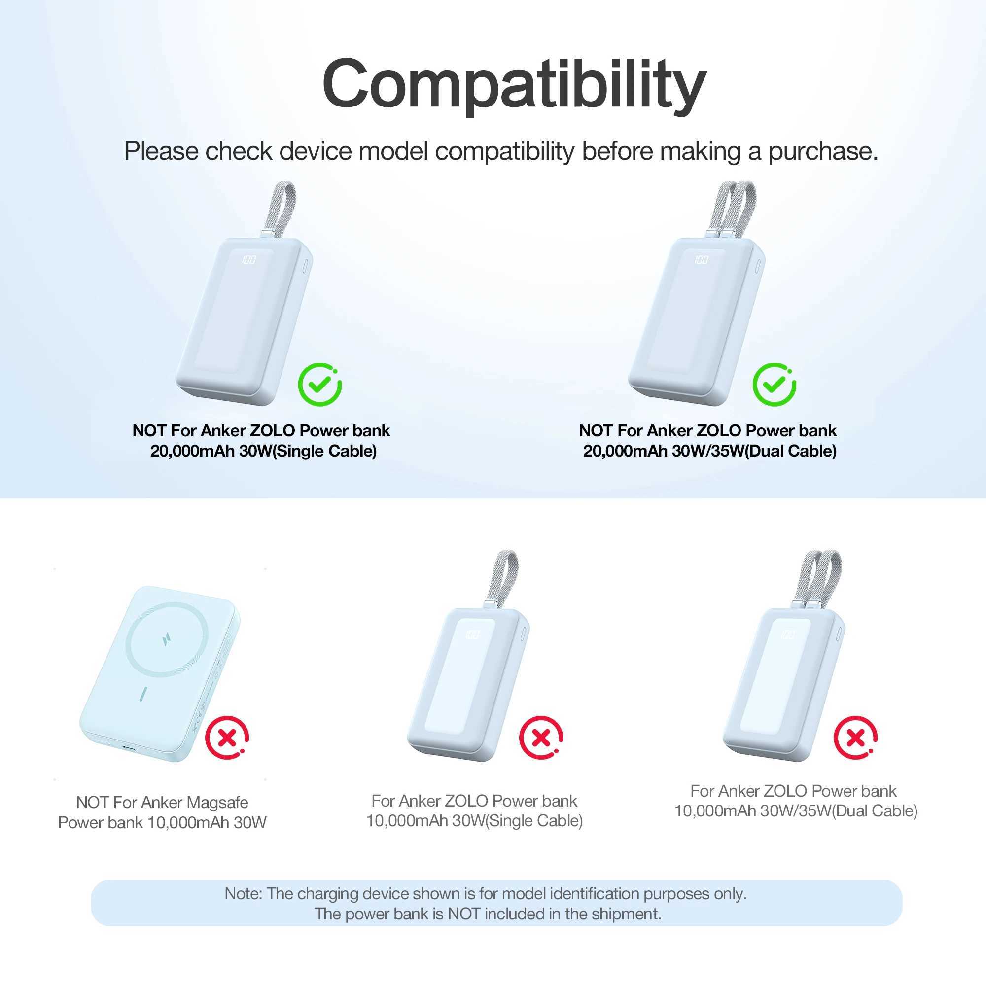 SIKAI Silicone Case for Anker 1000020000mAh 30W35W Power Bank Protective Cover for Anker Laptop Power Bank Portable Charger J251114