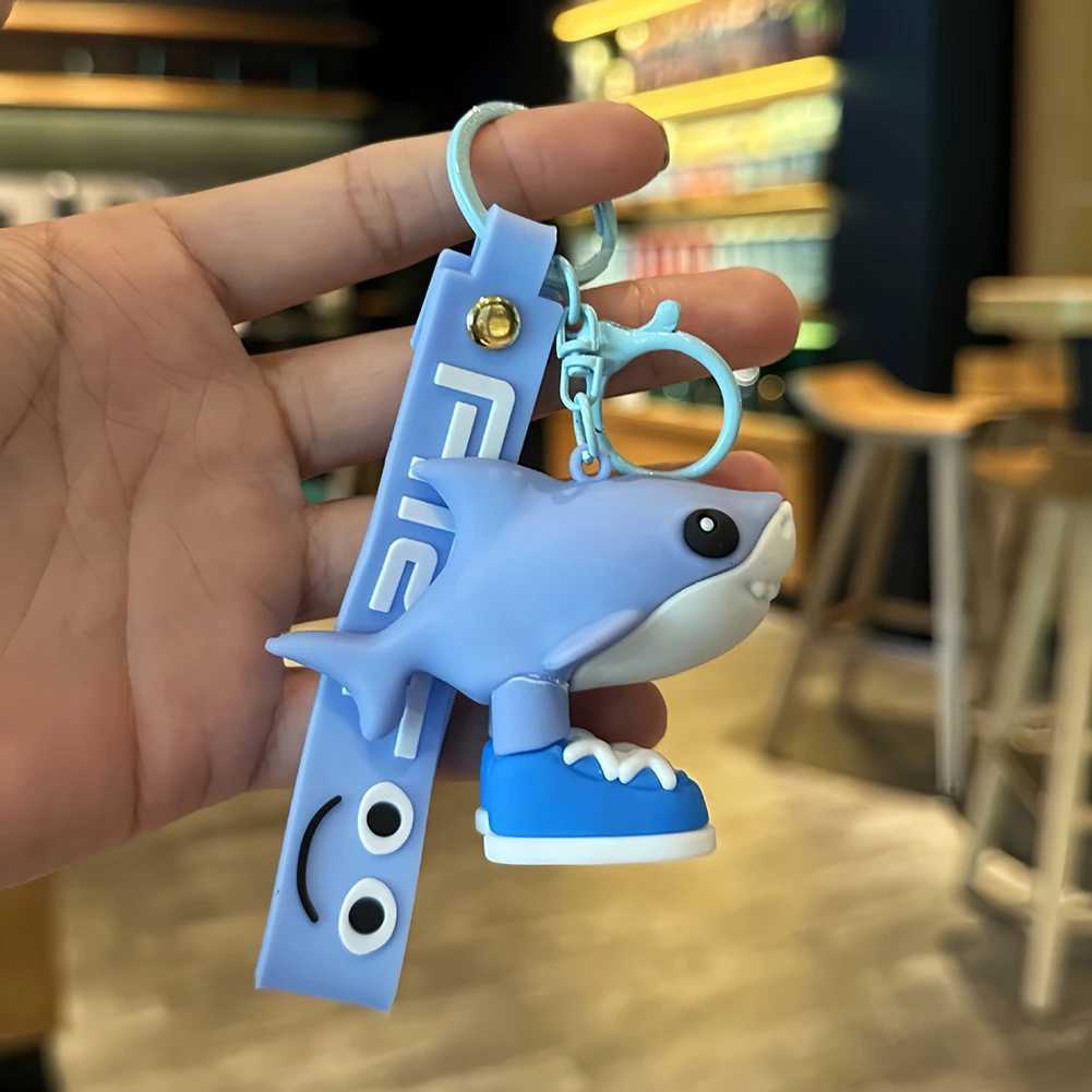 Tralalero Tralalas Keychain Italian Brainrot Animals Keychains Tung Sahur Figure Cappuccino Doll Keyrings Bags Pendant J251121