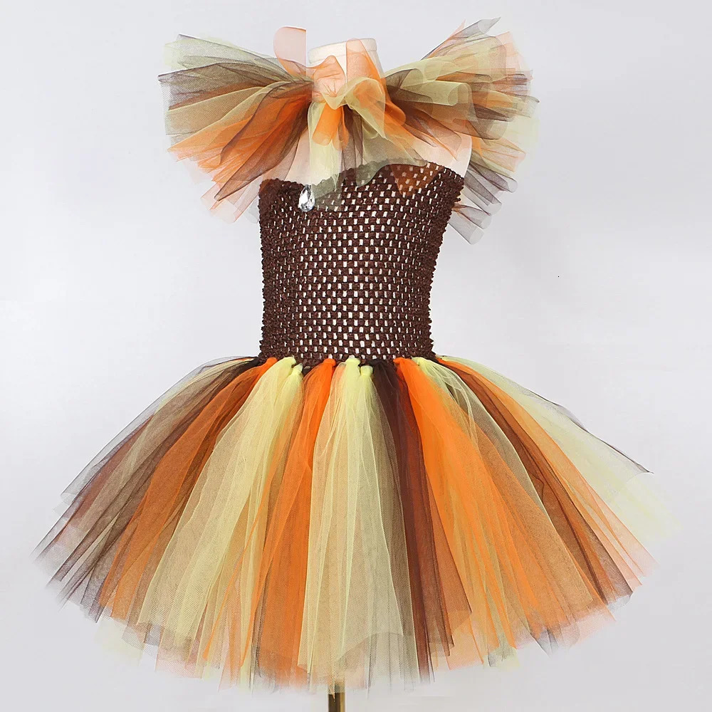 Jungle King Lion Halloween Costumes for Girls Kids Animal Fancy Tutu Dress Children Cosplay Outfit for Birthday Carnival Party 251021