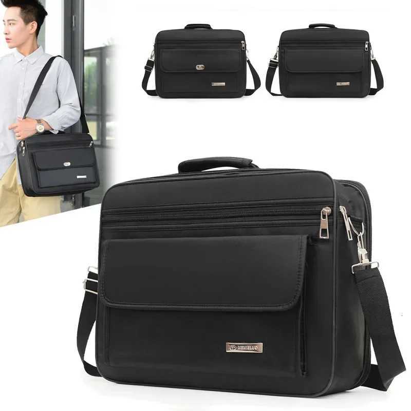 Large Capacity Briefcase Travel Essentials Laptop Storage Diagonal Bag Business Trips Oxford Cloth Document Organize Accessories W251022