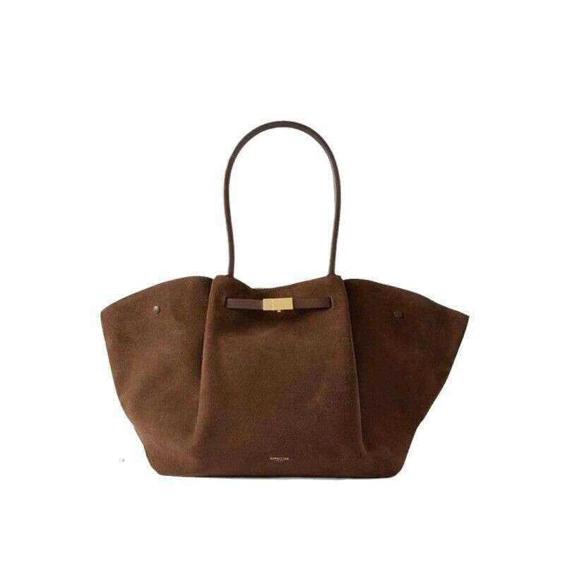 Demellie Wing Autumn Winter Suede Tote Large Capacity Shoulder Handbag Underarm Bag For Women