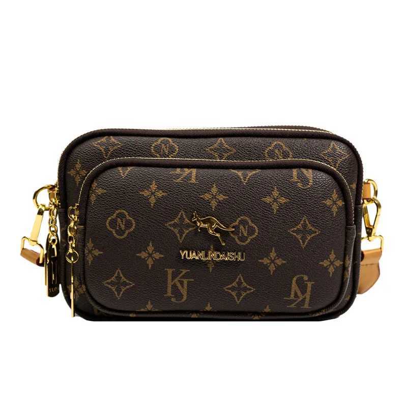 Fashion Womens Shoulder Chest Bag New Soft Leather Casual Cross Body Luxury Design Ladies Square Bag Wallet Mobile Phone BagW251022